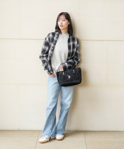 U.S. POLO ASSN.(ユーエスポロアッスン)の「【U.S. POLO ASSN.】 ユーエスポロアッスン コーデュロイ トートバッグ USPA-2729(トートバッグ・レディース・ホワイト/ブラック/ネイビー/グレー/ピンク/クリアブラウン/ライトグレー/レッド/モカ/ブラック系/ホワイト系/ネイビー系/グレー系・FREE)」の22枚目の写真