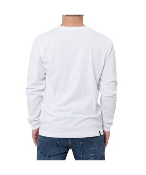 rip curl（リップカール）の「【RIP CURL/リップカール】ロゴプリントロングTシャツ / ユニセックス（Tシャツ/カットソー・メンズ・ブラック/ピンク/ホワイト×ブルー・MEDIUM/LARGE/X-LARGE）」の5枚目の写真