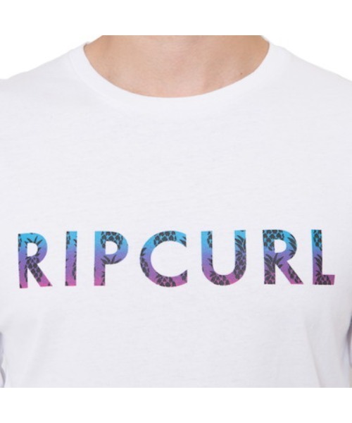 rip curl（リップカール）の「【RIP CURL/リップカール】ロゴプリントロングTシャツ / ユニセックス（Tシャツ/カットソー・メンズ・ブラック/ピンク/ホワイト×ブルー・MEDIUM/LARGE/X-LARGE）」の7枚目の写真