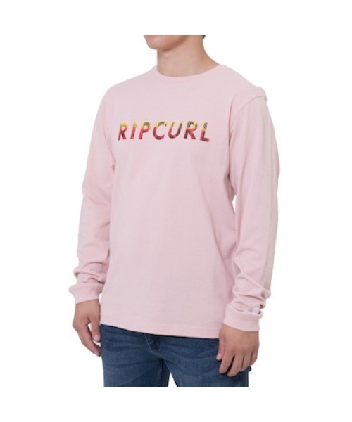 rip curl（リップカール）の「【RIP CURL/リップカール】ロゴプリントロングTシャツ / ユニセックス（Tシャツ/カットソー・メンズ・ブラック/ピンク/ホワイト×ブルー・MEDIUM/LARGE/X-LARGE）」の16枚目の写真