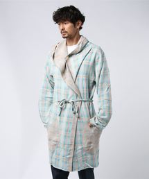 v::room�i���B���[���j�́u�yV::ROOM�z�u�C���[��/ PLAID JQ - L/S GAUN�i���̑��g�b�v�X�j�v