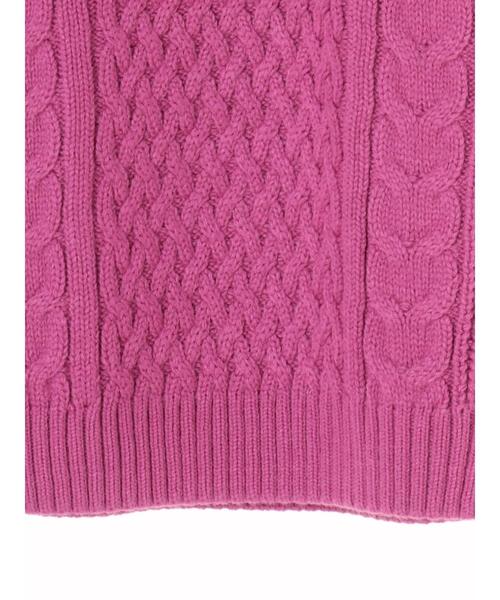 AMERICAN HOLIC（アメリカンホリック）の「クルーネックラグランケーブルニットプルオーバー＊（ニット/セーター・レディース・サックスブルー/ピンク/ネイビー/イエロー/ライトベージュ・M/L）」の20枚目の写真