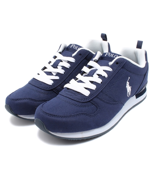 POLO RALPH LAUREN(ポロ ラルフ ローレン)の「ジュニア ポロ ラルフローレン Polo DASHH 990100J ITk(スニーカー・レディース・ネイビー・22.5cm/23cm/23.5cm/24cm)」の1枚目の写真