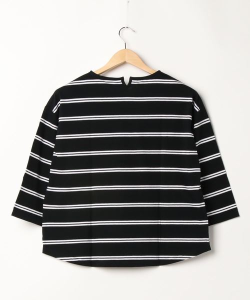 NOMBRE IMPAIR（ノンブルアンペール）の「ダブルラインボーダー バックスリットカットソー（Tシャツ/カットソー・レディース・ホワイト/ブラック/レッド系その他・FREE）」の15枚目の写真