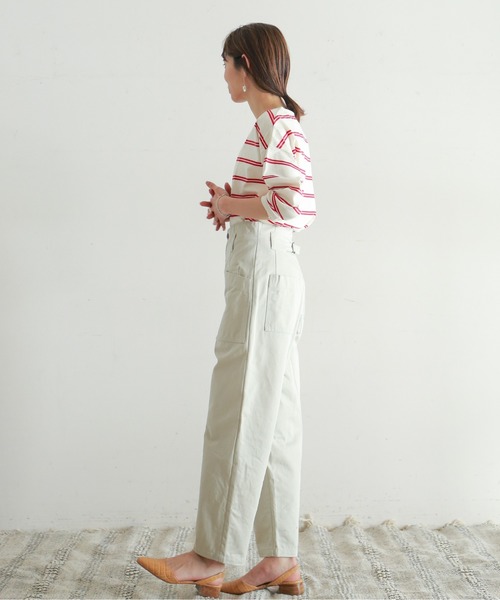 NOMBRE IMPAIR（ノンブルアンペール）の「ダブルラインボーダー バックスリットカットソー（Tシャツ/カットソー・レディース・ホワイト/ブラック/レッド系その他・FREE）」の12枚目の写真