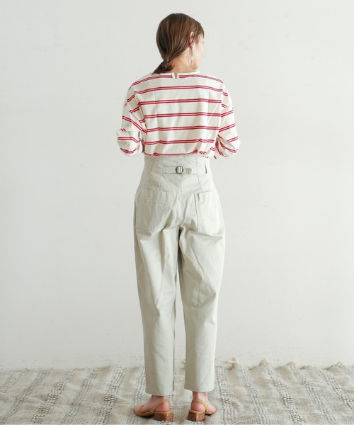NOMBRE IMPAIR（ノンブルアンペール）の「ダブルラインボーダー バックスリットカットソー（Tシャツ/カットソー・レディース・ホワイト/ブラック/レッド系その他・FREE）」の13枚目の写真