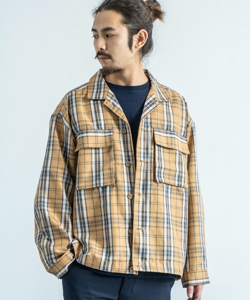 Rocky Monroe(ロッキーモンロー)の「CPO開襟シャツ カバーオール ワークシャツジャケット(シャツ/ブラウス・メンズ・ブラック/ベージュ/カーキ/ホワイト系その他/ブラウン系その他/ベージュ系その他/ブラウン系その他2・LL/M/L)」の17枚目の写真
