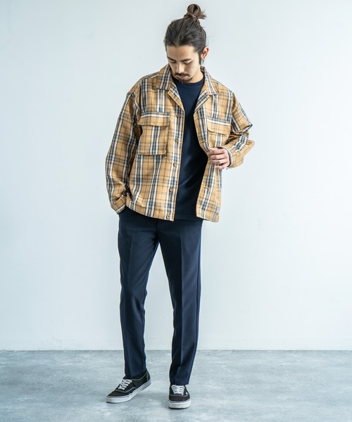 Rocky Monroe(ロッキーモンロー)の「CPO開襟シャツ カバーオール ワークシャツジャケット(シャツ/ブラウス・メンズ・ブラック/ベージュ/カーキ/ホワイト系その他/ブラウン系その他/ベージュ系その他/ブラウン系その他2・LL/M/L)」の18枚目の写真
