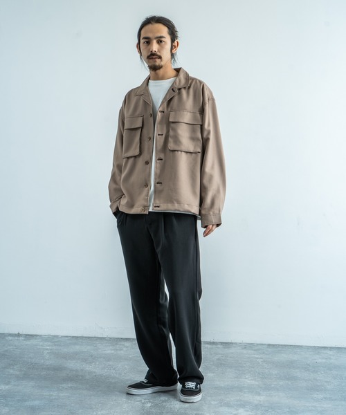 Rocky Monroe(ロッキーモンロー)の「CPO開襟シャツ カバーオール ワークシャツジャケット(シャツ/ブラウス・メンズ・ブラック/ベージュ/カーキ/ホワイト系その他/ブラウン系その他/ベージュ系その他/ブラウン系その他2・LL/M/L)」の20枚目の写真