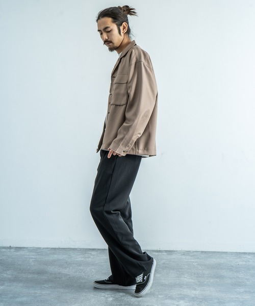 Rocky Monroe(ロッキーモンロー)の「CPO開襟シャツ カバーオール ワークシャツジャケット(シャツ/ブラウス・メンズ・ブラック/ベージュ/カーキ/ホワイト系その他/ブラウン系その他/ベージュ系その他/ブラウン系その他2・LL/M/L)」の21枚目の写真