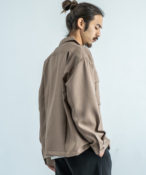 Rocky Monroe(ロッキーモンロー)の「CPO開襟シャツ カバーオール ワークシャツジャケット(シャツ/ブラウス・メンズ・ブラック/ベージュ/カーキ/ホワイト系その他/ブラウン系その他/ベージュ系その他/ブラウン系その他2・LL/M/L)」の22枚目の写真