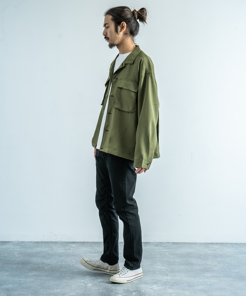 CPO開襟シャツ カバーオール ワークシャツジャケット（シャツ/ブラウス