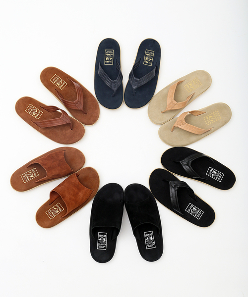 JOURNAL STANDARD（ジャーナルスタンダード）の「【ISLAND SLIPPER / アイランドスリッパ】別注 :  PT203 LEATHER×SUEDE（サンダル・メンズ・ブラック/ネイビー/ブラウン/サンドベージュ・90/100/80/70）」の21枚目の写真