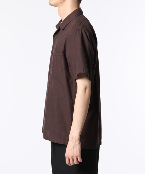 ADAM ET ROPE'（アダムエロペ）の「〈バンブー素材〉オーバーシルエットオープンカラーシャツ（シャツ/ブラウス・メンズ・ブラック系その他/ブラウン系その他/オレンジ系その他4・M/L）」の15枚目の写真