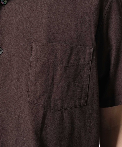 ADAM ET ROPE'（アダムエロペ）の「〈バンブー素材〉オーバーシルエットオープンカラーシャツ（シャツ/ブラウス・メンズ・ブラック系その他/ブラウン系その他/オレンジ系その他4・M/L）」の20枚目の写真