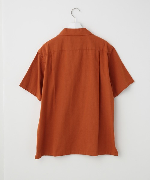 ADAM ET ROPE'（アダムエロペ）の「〈バンブー素材〉オーバーシルエットオープンカラーシャツ（シャツ/ブラウス・メンズ・ブラック系その他/ブラウン系その他/オレンジ系その他4・M/L）」の4枚目の写真