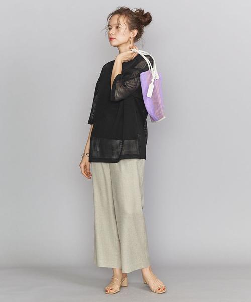 NEWDOSE(ニュードーズ)の「<NEWDOSE>メッシュTシャツ(Tシャツ/カットソー・レディース・ブラック/オフホワイト・FREE)」の14枚目の写真