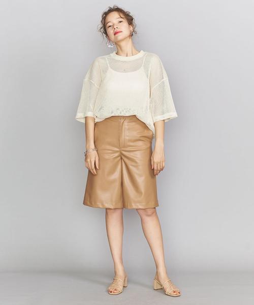 NEWDOSE(ニュードーズ)の「<NEWDOSE>メッシュTシャツ(Tシャツ/カットソー・レディース・ブラック/オフホワイト・FREE)」の12枚目の写真