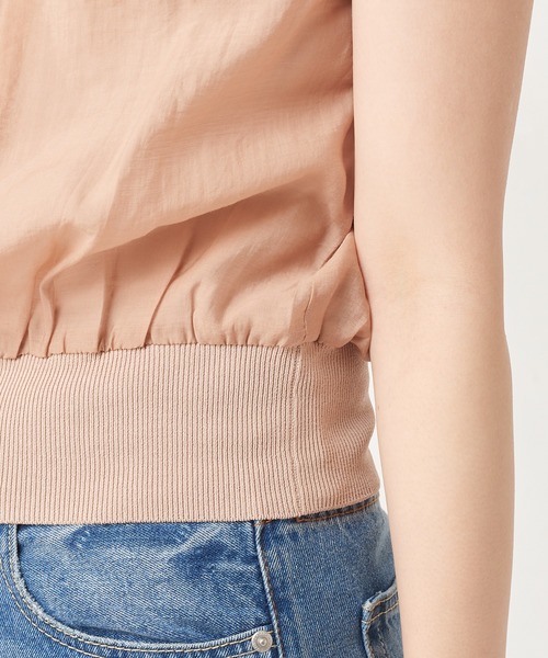 natural couture(ナチュラルクチュール)の「ほんのりシアーエアリープルオーバー(シャツ/ブラウス・レディース・ブラック/サックスブルー/オレンジ/アイボリー・FREE)」の14枚目の写真