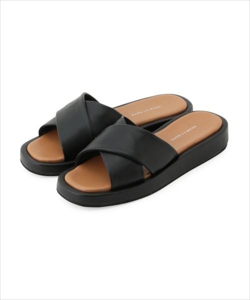 ADAM ET ROPE'(アダムエロペ)の「プラットフォームサンダル(サンダル・レディース・ブラック/ベージュ・36/37/38)」の6枚目の写真