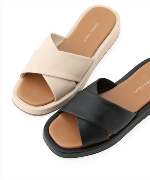 ADAM ET ROPE'(アダムエロペ)の「プラットフォームサンダル(サンダル・レディース・ブラック/ベージュ・36/37/38)」の10枚目の写真