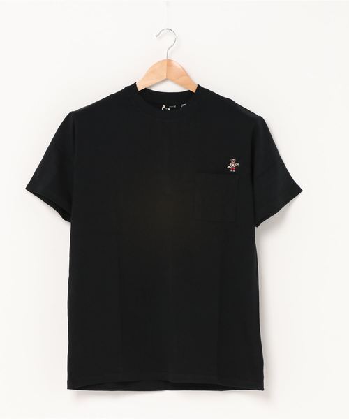 ARCADE(アーケード)の「コットンUSA 米綿 胸ポケベアーワンポイントミニ刺繍 ワイドシルエット Tシャツ(Tシャツ/カットソー・メンズ・ブラウン系その他/ブラック系その他2/ブルー系その他/ホワイト系その他/ホワイト系その他2/ブルー系その他2・M/L/LL)」の1枚目の写真