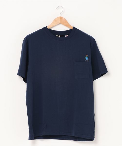 ARCADE(アーケード)の「コットンUSA 米綿 胸ポケベアーワンポイントミニ刺繍 ワイドシルエット Tシャツ(Tシャツ/カットソー・メンズ・ブラウン系その他/ブラック系その他2/ブルー系その他/ホワイト系その他/ホワイト系その他2/ブルー系その他2・M/L/LL)」の10枚目の写真