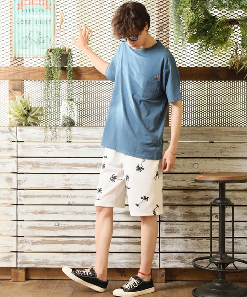 ARCADE(アーケード)の「コットンUSA 米綿 胸ポケベアーワンポイントミニ刺繍 ワイドシルエット Tシャツ(Tシャツ/カットソー・メンズ・ブラウン系その他/ブラック系その他2/ブルー系その他/ホワイト系その他/ホワイト系その他2/ブルー系その他2・M/L/LL)」の14枚目の写真