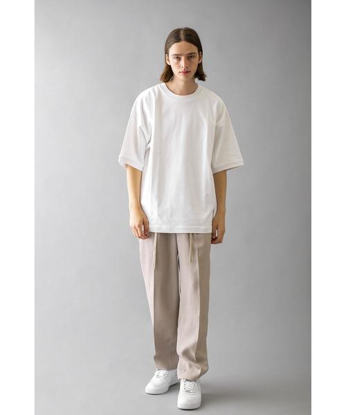 MONKEY TIME（モンキータイム）の「＜monkey time＞ CTN MILANO RIB TEE/ニットTシャツ（Tシャツ/カットソー・メンズ・ケリー/ブラック/ホワイト・X-LARGE/LARGE/SMALL/MEDIUM）」の7枚目の写真