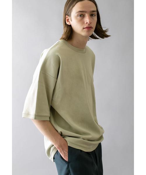 MONKEY TIME（モンキータイム）の「＜monkey time＞ CTN MILANO RIB TEE/ニットTシャツ（Tシャツ/カットソー・メンズ・ケリー/ブラック/ホワイト・X-LARGE/LARGE/SMALL/MEDIUM）」の18枚目の写真