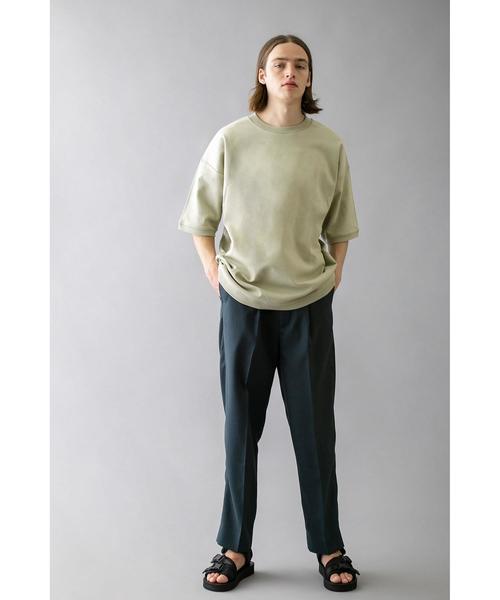 MONKEY TIME（モンキータイム）の「＜monkey time＞ CTN MILANO RIB TEE/ニットTシャツ（Tシャツ/カットソー・メンズ・ケリー/ブラック/ホワイト・X-LARGE/LARGE/SMALL/MEDIUM）」の21枚目の写真