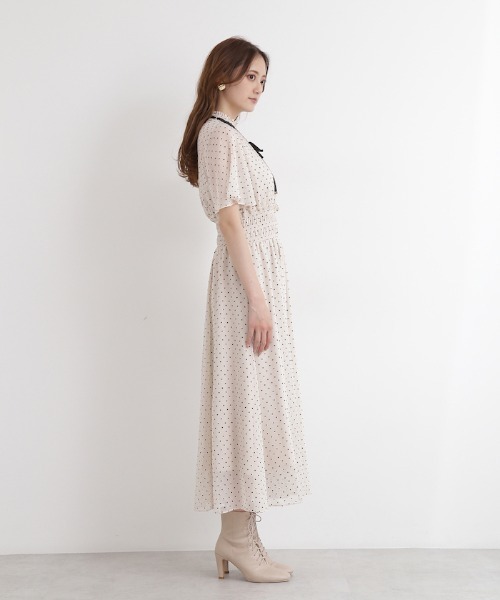ジルバイジルスチュアート ロングワンピース 白 春 夏 ワンピース レディース JILL by JILL STUART(ジルバイジルスチュアート)の「◇シャー