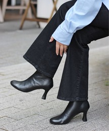 LE TALON | GRISE 7.5cmレザーソフトショートブーツ◆(ブーツ)