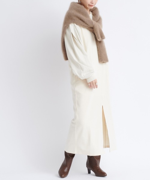 DouDou(ドゥドゥ)の「袖タックボリュームT(Tシャツ/カットソー・レディース・チャコールグレー/ブラウン/アイボリー・FREE)」の15枚目の写真