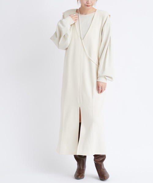 DouDou(ドゥドゥ)の「袖タックボリュームT(Tシャツ/カットソー・レディース・チャコールグレー/ブラウン/アイボリー・FREE)」の19枚目の写真