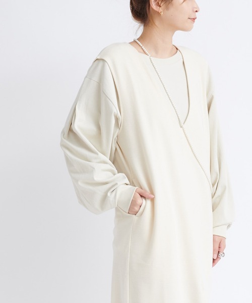 DouDou(ドゥドゥ)の「袖タックボリュームT(Tシャツ/カットソー・レディース・チャコールグレー/ブラウン/アイボリー・FREE)」の20枚目の写真