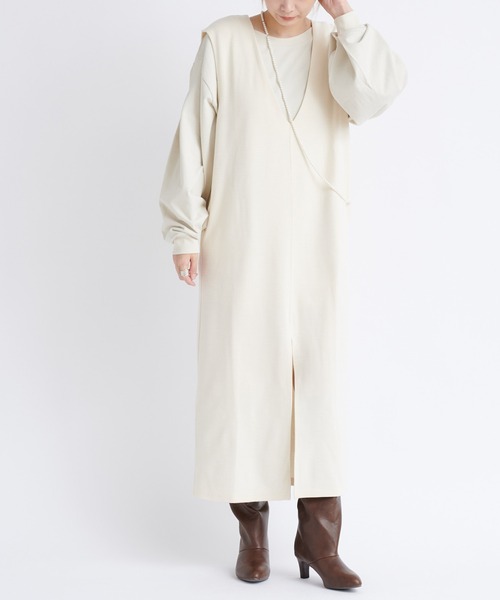 DouDou(ドゥドゥ)の「袖タックボリュームT(Tシャツ/カットソー・レディース・チャコールグレー/ブラウン/アイボリー・FREE)」の22枚目の写真