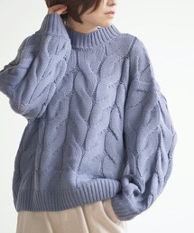 rps | 太ケーブルモックネックニットプルオーバー(ニット/セーター)