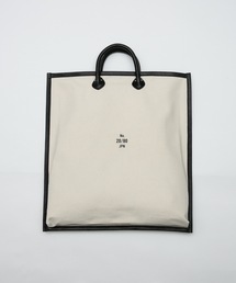 【20/80】トゥエンティーエイティー/CANVAS #8 LEATHER FRAME FLAT TOTE
