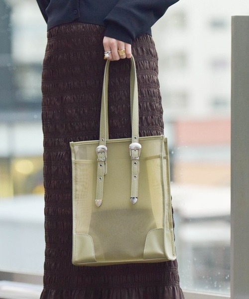 Ray BEAMS（レイビームス）の「CONTROL FREAK × Ray BEAMS / 別注 シアー ウエスタン トートバッグ（トートバッグ・レディース・ブラック/グリーン・ONE SIZE）」の8枚目の写真