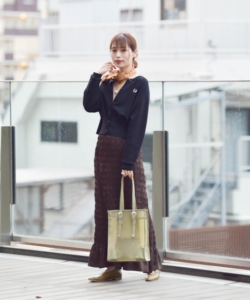 Ray BEAMS（レイビームス）の「CONTROL FREAK × Ray BEAMS / 別注 シアー ウエスタン トートバッグ（トートバッグ・レディース・ブラック/グリーン・ONE SIZE）」の9枚目の写真