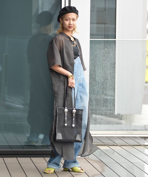 Ray BEAMS（レイビームス）の「CONTROL FREAK × Ray BEAMS / 別注 シアー ウエスタン トートバッグ（トートバッグ・レディース・ブラック/グリーン・ONE SIZE）」の5枚目の写真