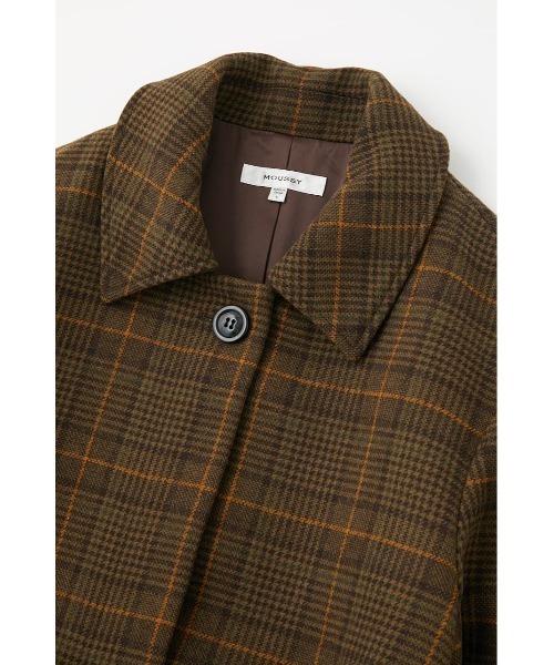 【美品】MOUSSY BIG COLLAR CHECK コート MOUSSY（マウジー）の「BIG COLLAR CHECK コート（その他