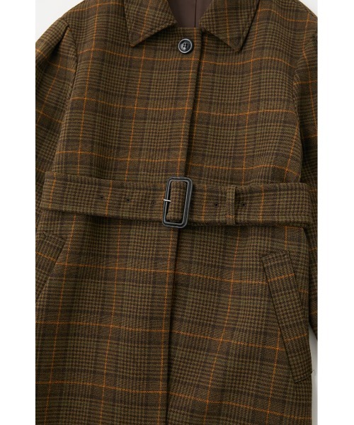 【美品】MOUSSY BIG COLLAR CHECK コート MOUSSY（マウジー）の「BIG COLLAR CHECK コート（その他