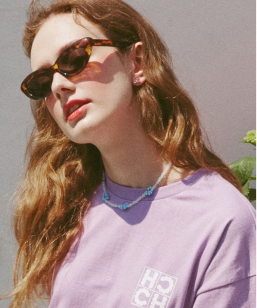 VINTAGE HOLLYWOOD（ビンテージハリウッド）の「【VINTAGE HOLLYWOOD】FLOWER BEADS CHOKER NECKLACE / ヴィンテージハリウッド フラワー ビーズ チョーカー ネックレス（ネックレス・レディース・ブルー・FREE）」の6枚目の写真