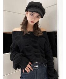 EMODA | ワイドドレープニット(ニット/セーター)