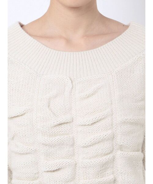 EMODA(エモダ)の「ワイドドレープニット(ニット/セーター・レディース・ブラック/パープル/ホワイト・FREE)」の15枚目の写真