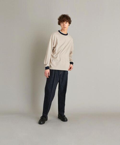 Steven Alan（スティーブンアラン）の「＜Steven Alan＞ SLOW TWST RINGER LONG SLEEVE TEE/カットソー（Tシャツ/カットソー・メンズ・ダークグレー/ブラック/ホワイト/ベージュ・L/XL/S/M）」の12枚目の写真