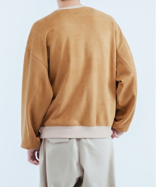 epnok（エプノック）の「スウェードフリーススウェット（スウェット・メンズ・グレイッシュベージュ/オレンジ・MEDIUM/LARGE）」の19枚目の写真