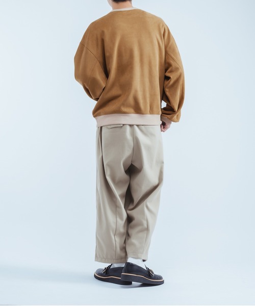 epnok（エプノック）の「スウェードフリーススウェット（スウェット・メンズ・グレイッシュベージュ/オレンジ・MEDIUM/LARGE）」の22枚目の写真